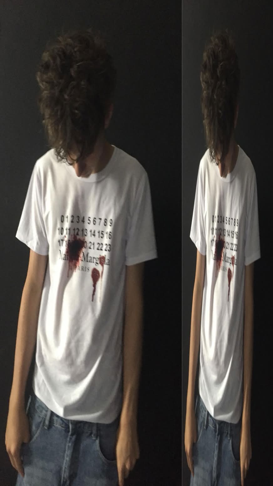 Bloody tee white