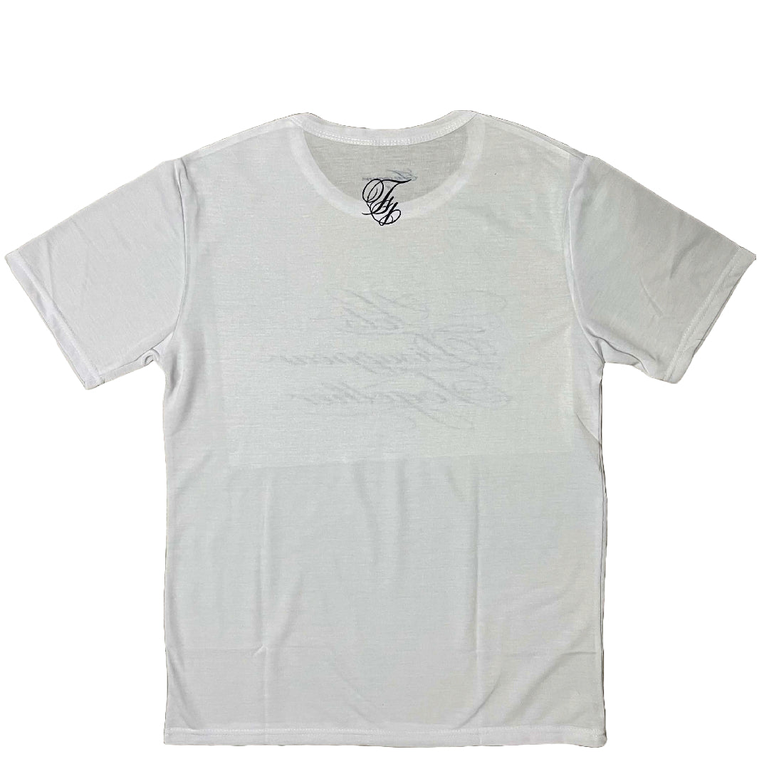 Lets disappear together tee white