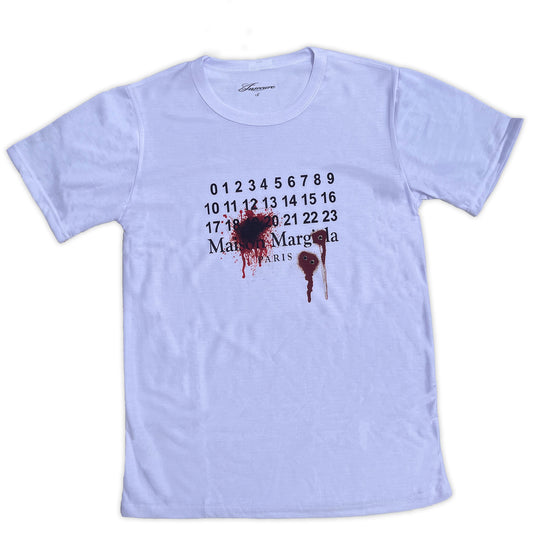 Bloody tee white