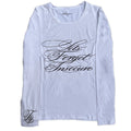 "Insecure" long sleeve white